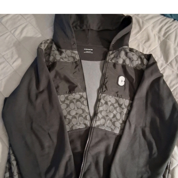 Men's Coach Set Gray Hooded Full Zip And Sweatpants Both Size Xxl - Picture 6 of 16